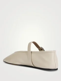 Stella Leather Mary Jane Ballet Flats