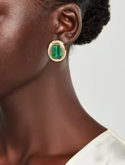 Stone Clip-On Earrings