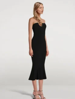 Strapless Fishtail Dress