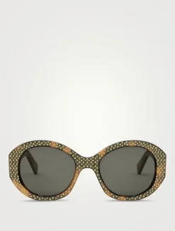 Strass Round Sunglasses