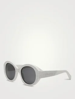Strass Round Sunglasses