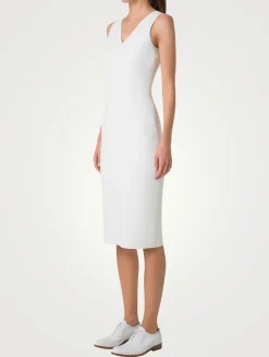 Stretch Knit Midi Dress