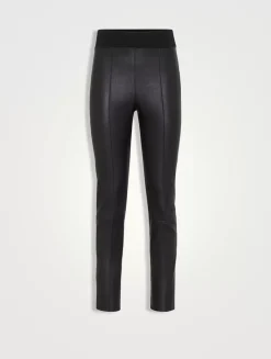 Stretch Nappa Leggings