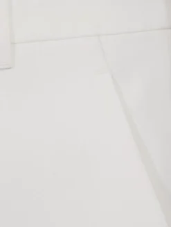 Stretch Wool Flared Trousers