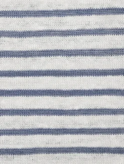 Stripe Jacquard Linen Sweater