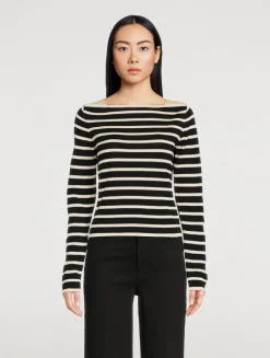 Stripe Jacquard Sweater