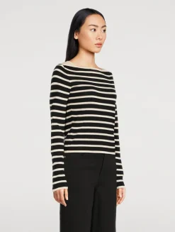 Stripe Jacquard Sweater