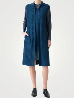 Striped Longline Cardigan