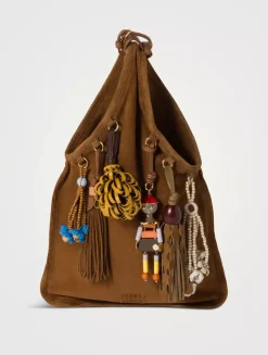 Suede Bag With Trick