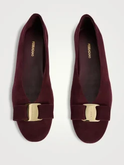 Suede Ballet Flats