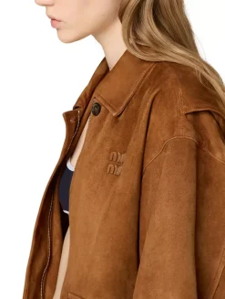 Suede Blouson Jacket