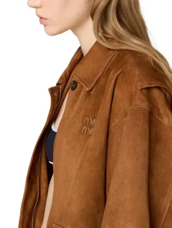 Suede Blouson Jacket