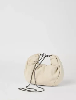Suede Brioche Hobo Bag