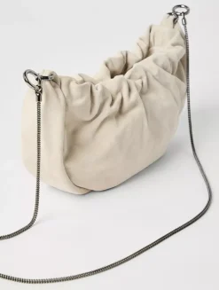 Suede Brioche Hobo Bag