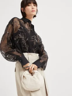 Suede Brioche Hobo Bag