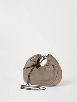Suede Brioche Hobo Bag