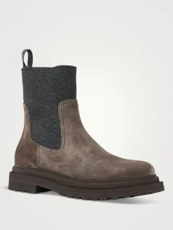 Suede Chelsea Boots