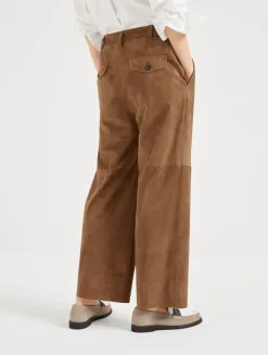 Suede Chino Trousers
