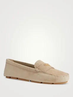 Suede Driving Loafers