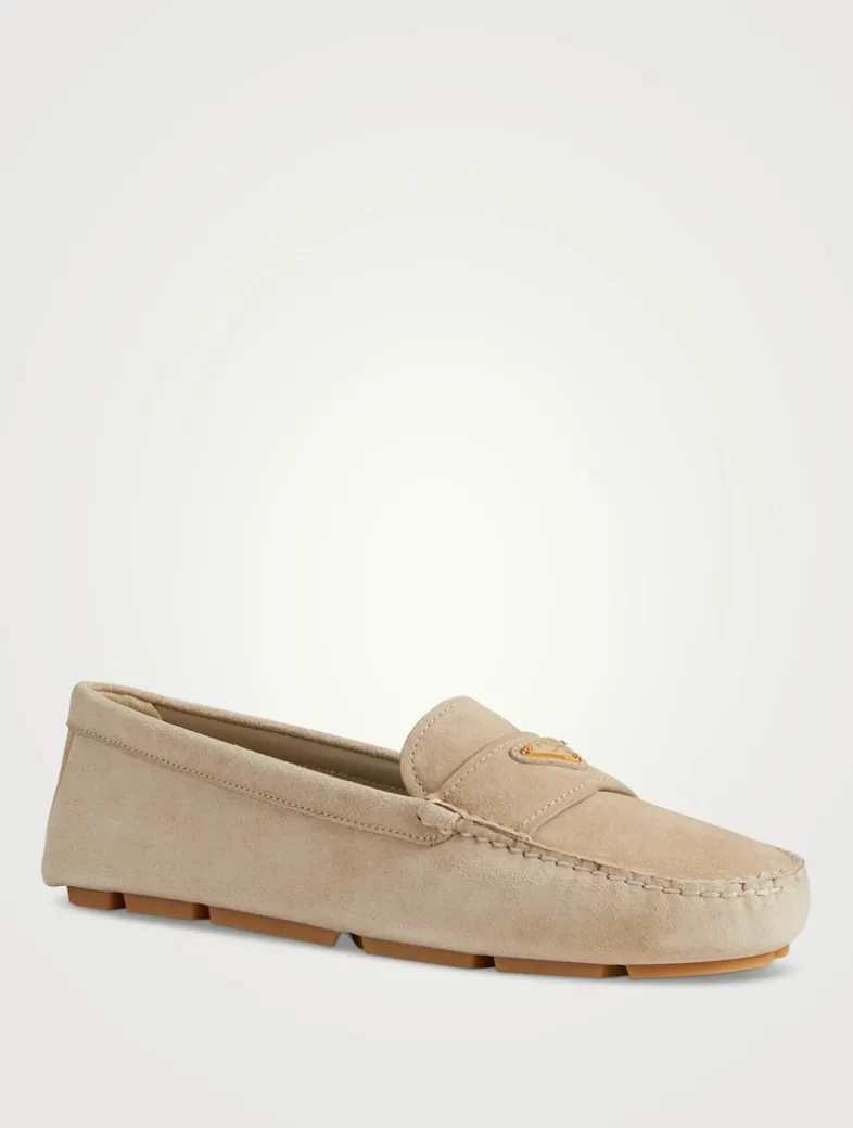 Suede Driving Loafers