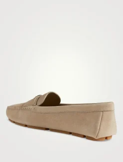 Suede Driving Loafers