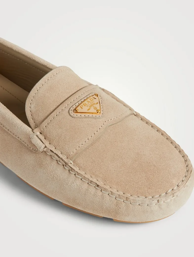 Suede Driving Loafers