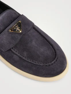 Suede Loafers