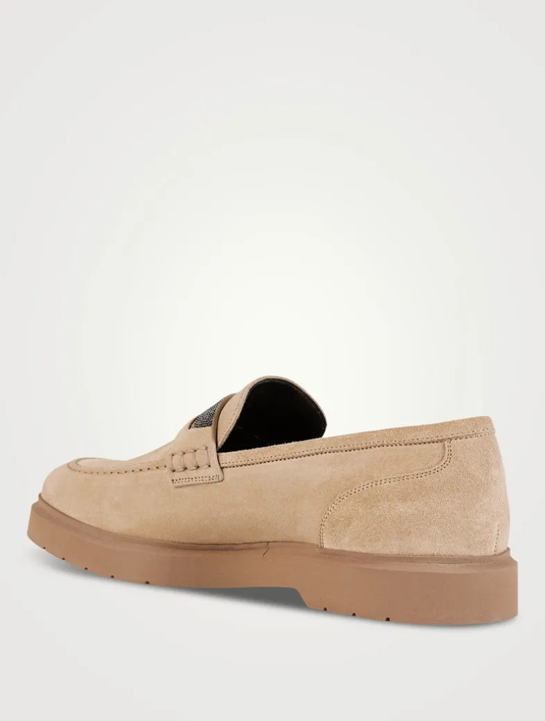 Suede Penny Loafers