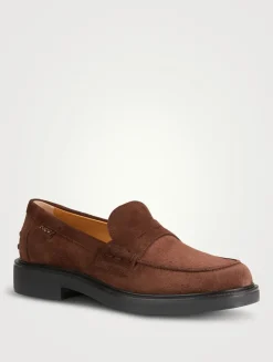 Suede Penny Loafers