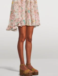 Suede Platform Wedge Sandals