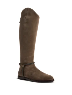 Suede Riding Boots