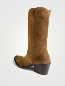 Suede Western Boots