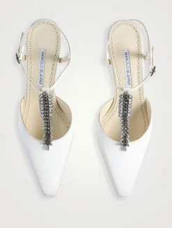 Sufik Embellished Satin Pumps