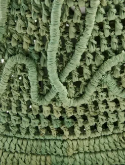 Summer Banana Raffia Shoulder Bag