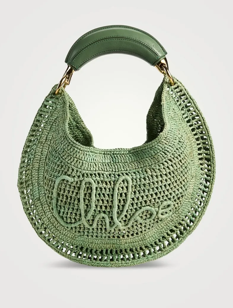 Summer Banana Raffia Shoulder Bag