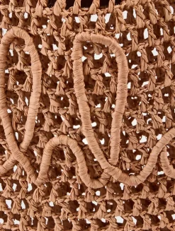 Summer Banana Raffia Tote Bag