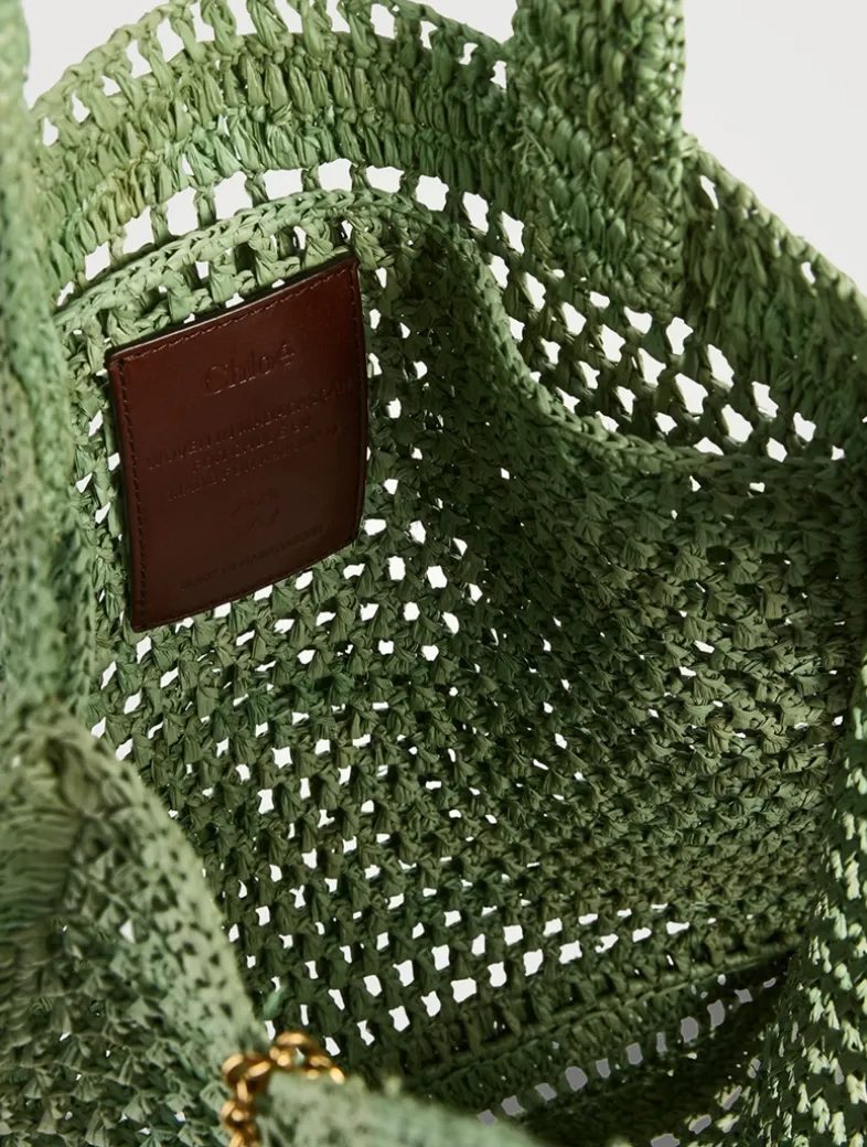 Summer Banana Raffia Tote Bag