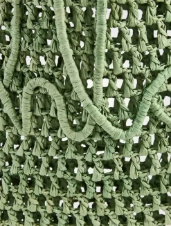 Summer Banana Raffia Tote Bag