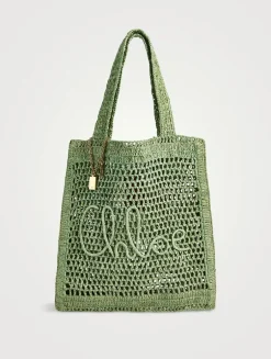 Summer Banana Raffia Tote Bag