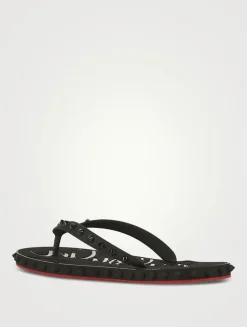 Super Loubi Rubber Thong Sandals