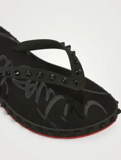 Super Loubi Rubber Thong Sandals