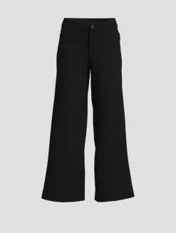 Superfine Jersey Wide-Leg Trousers