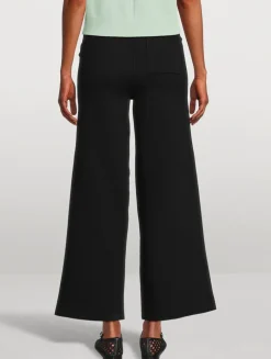 Superfine Jersey Wide-Leg Trousers