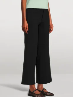 Superfine Jersey Wide-Leg Trousers