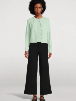 Superfine Jersey Wide-Leg Trousers