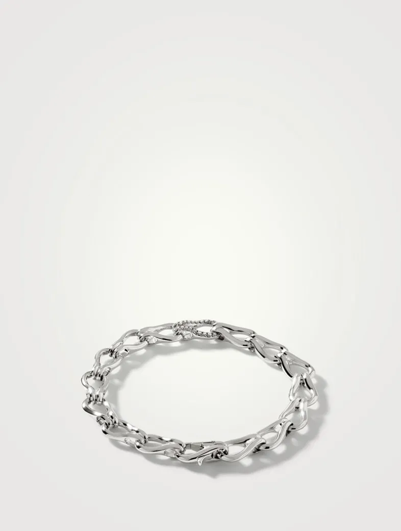 Surf Bracelet With Pavé Diamonds