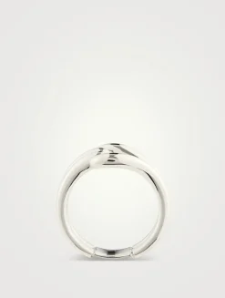 Surf Link Sterling Silver Ring