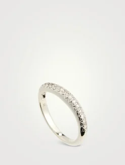 Surf Pavé Ring With Diamonds