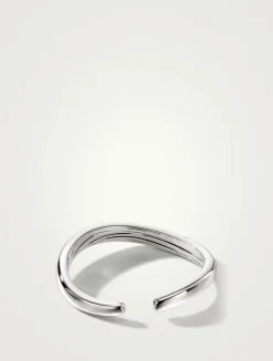 Surf Scatter Cuff Bracelet With Diamonds