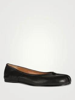 Tabi Leather Ballerina Flats